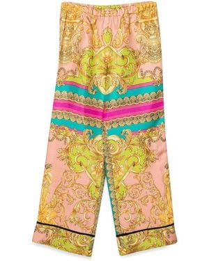 Versace Informal Pant Twill Silk - Yellow