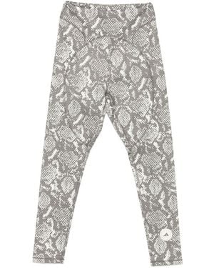 adidas By Stella McCartney Leggings Sportivi Con Stampa - Grigio