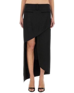 Courreges Courregès Infinity Heritage Satin Skirt - Black