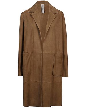 FURLING BY GIANI Furling Door Giani Suede Midi Coat - Bruin
