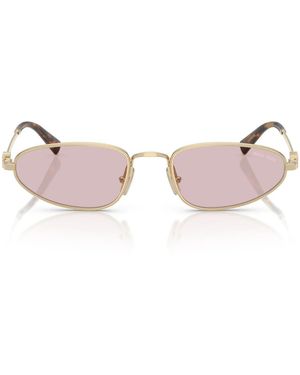 Miu Miu Sonnenbrille Mua52 S Zvn4 I0 Gold/Rosa Farbverlauf Damen - Pink