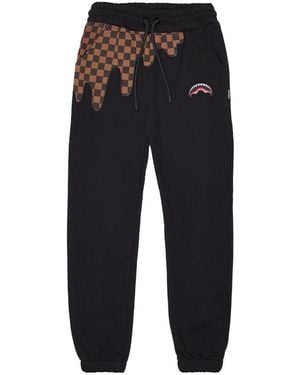 Sprayground Trousers With Logo - Black