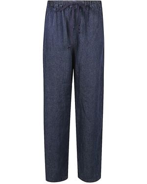 Apuntob Tuntob Linnen Striagh Beenbroek - Blauw