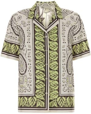 Tory Burch Silk Camp Shirt - Multicolor