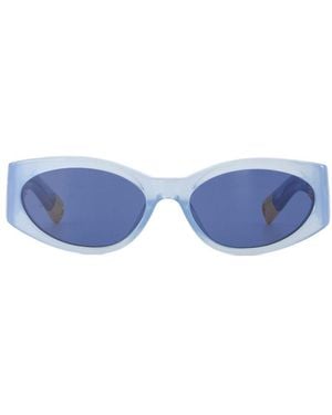 Jacquemus Les Lunettes Ovalo Sonnenbrille - Blau