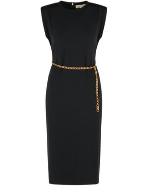 MICHAEL Michael Kors Black Polyester Blend Dress - Zwart
