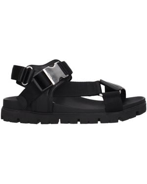 Prada Sandalen Männer Leder schwarz