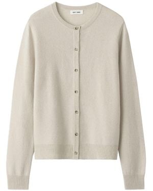 Soft Goat Strickjacke aus weichem Ziegenkaschmir - Weiß