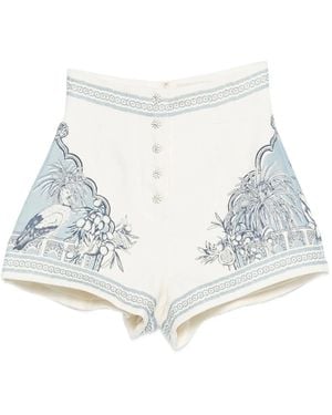 ALÉMAIS Villa Romantica Corset Short - White