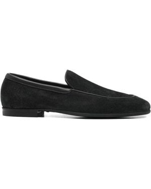 John Lobb Tyne Wildleder-Loafer - Schwarz