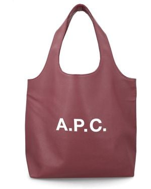 A.P.C. "Ninon" Tote Bag - Purple