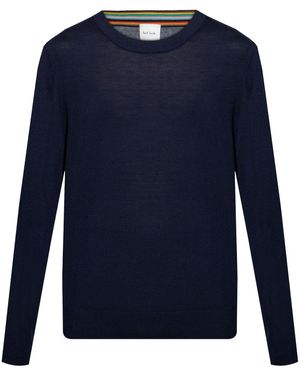 Paul Smith Wool Crewneck -trui - Blauw
