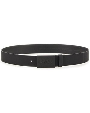 BOSS Gürtel mit Logo - Schwarz