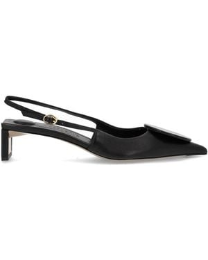 Jacquemus Lamb Leather Sandals - Black
