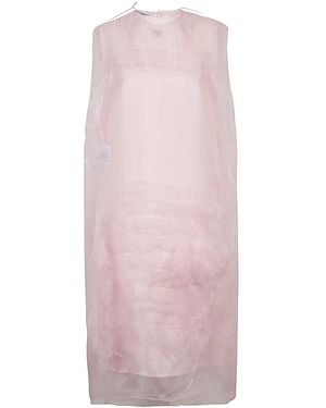 Prada Voile Tec Mini Dress - Pink