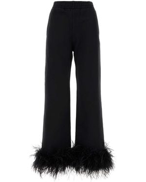 Prada Wide Trousers - Black