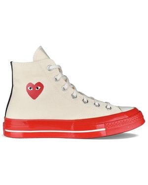 Comme des Garçons Hohe Sneakers Chuck Taylor - Rot