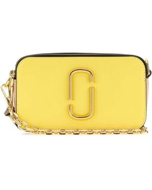 Marc Jacobs Leather The Snapshot Crossbody Bag - Yellow
