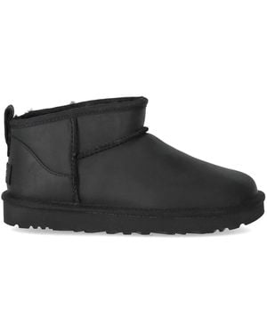 UGG Classic Ultra Mini Leather Boot - Black