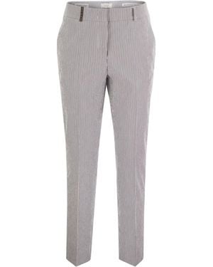 パンツ PESERICO Laminated cotton poplin trousers Laminated cotton poplin trousers | Peserico US
