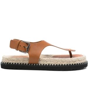 Castañer Tokio Leather Thong Sandals - Brown