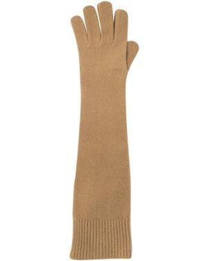 TOTEME Lange Strickhandschuhe von - Natur