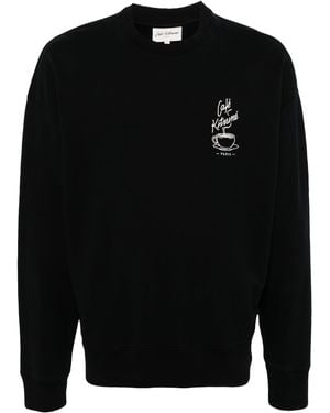 Café Kitsuné Cafe Kitsune Coffee Cup Relax Sweatshirt Spcknpmu00302 - Black