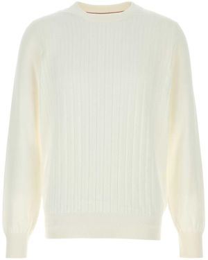 Brunello Cucinelli Round-Neck Knitwear - White