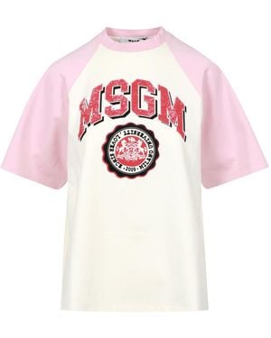 MSGM T Shirts And Polos - Pink