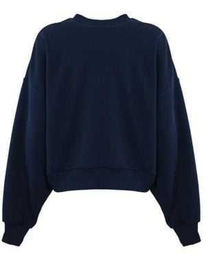 Elisabetta Franchi Sweatshirt With Logo - Blue