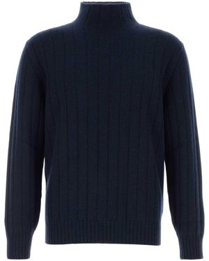 Brunello Cucinelli Knitted Jumpers - Blue