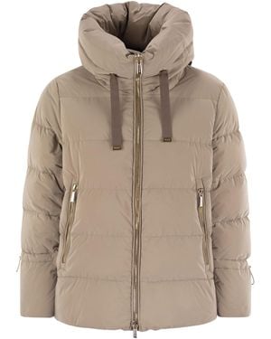 Moorer Gadia Os Hooded Down Jacket - Natural