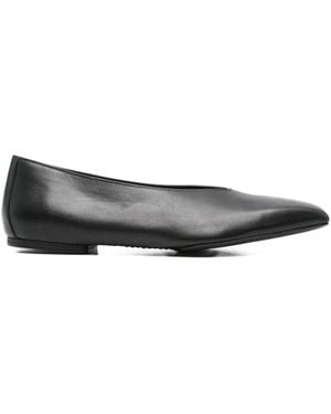 Rick Owens Leather Ballet Flats - Gray