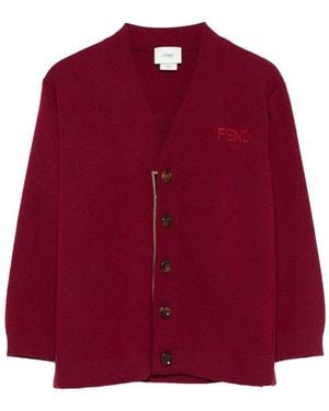 Fendi Junior Cardigan - Red
