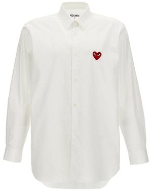 Comme des Garçons Heart Cotton Shirt - White