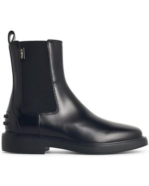 Tod's Leather Ankle Boots - Blue