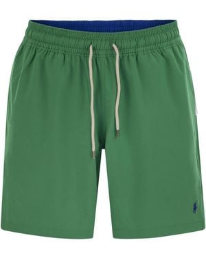 Polo Ralph Lauren Traveller Classic 14,6 Cm Boxer Da Spiaggia - Verde