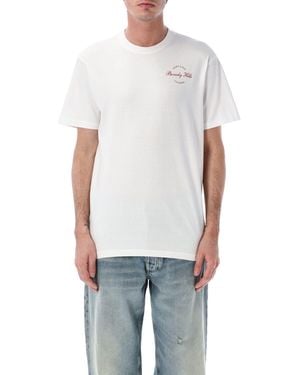 Sporty & Rich Sporty & Rich Beverly Script Cotton T-Shirt - White