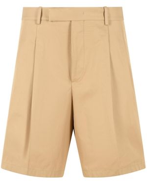 Jil Sander Bermudas de algodón beige - Neutro