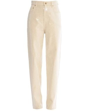 Golden Goose Transparent All-over Sequins Jeans - Natural