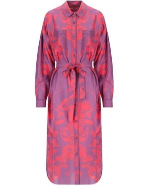Essentiel Antwerp Foxglove fuchsia hemdkleid - Pink