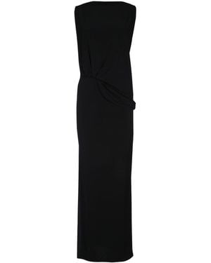 Jacquemus La Robe Peplo Longue - Black