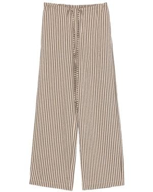 Alysi Striped Drawstring Waist - Natural