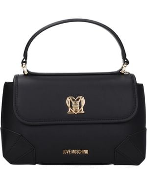 Love Moschino Borse A Mano Donna Poliuretano Nero - Black