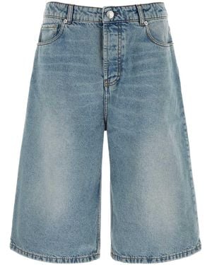Ami Paris Solid Shorts - Blue