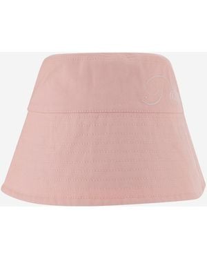 Patou Sombrero de cubo de algodón con logotipo - Rosa
