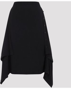 Lemaire Buttoned Skirt - Black