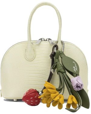 Self-Portrait Small Leather Handbag - Metallic