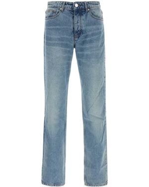Ami Paris Straight-Leg Denim Jeans With Classic Fit - Blue