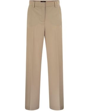 Weekend by Maxmara Weekend Max Mara Visivo Wool Palazzo Trousers - Natural